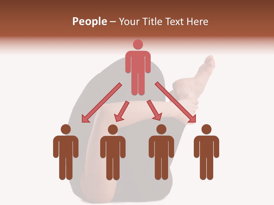 A Woman Sitting On The Ground With Her Feet Up PowerPoint Template