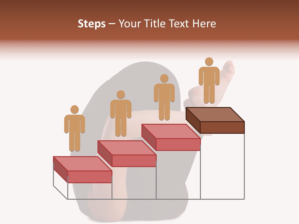 A Woman Sitting On The Ground With Her Feet Up PowerPoint Template