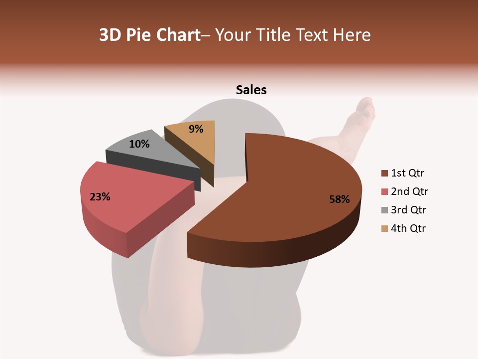 A Woman Sitting On The Ground With Her Feet Up PowerPoint Template