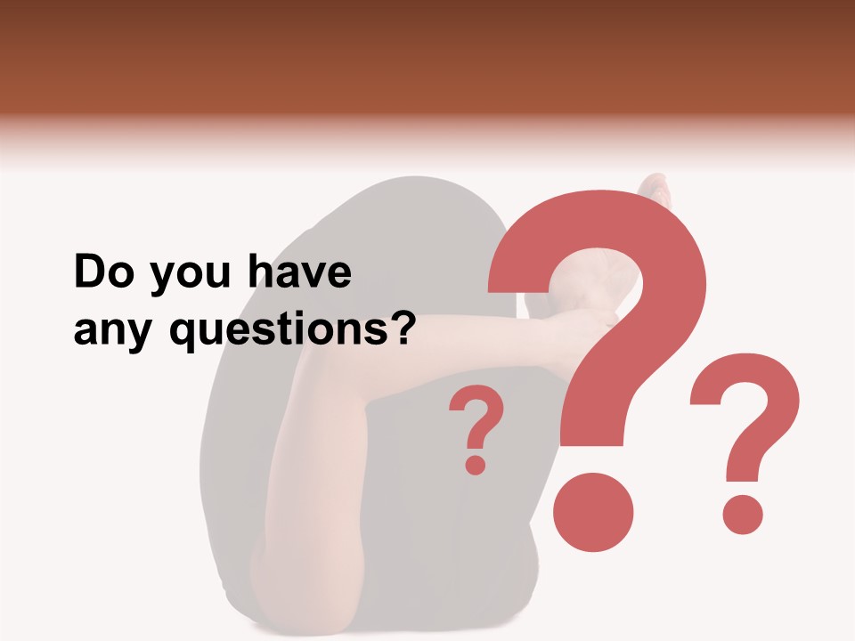 A Woman Sitting On The Ground With Her Feet Up PowerPoint Template