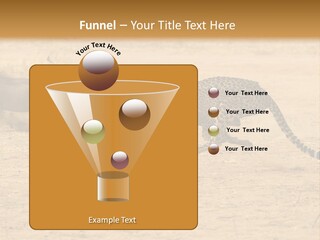 A Cheetah Chasing A Wildebeest In The Desert PowerPoint Template