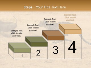 A Cheetah Chasing A Wildebeest In The Desert PowerPoint Template