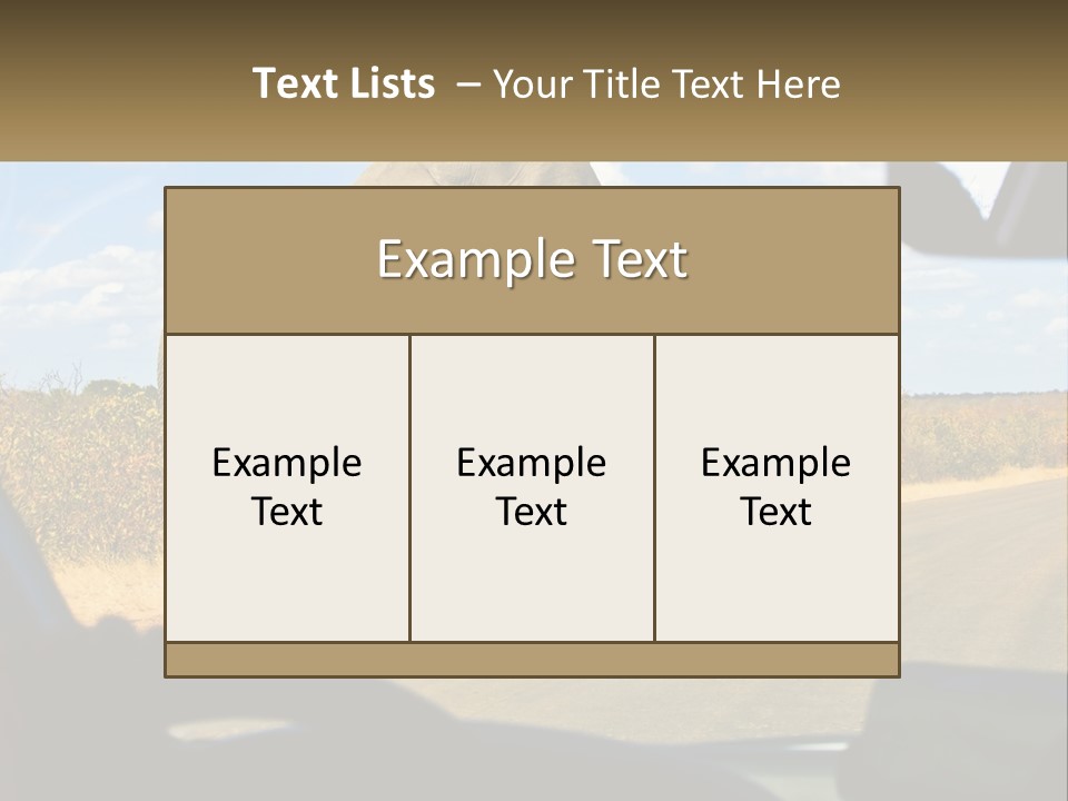 A Large Elephant Walking Across A Street Next To A Car PowerPoint Template
