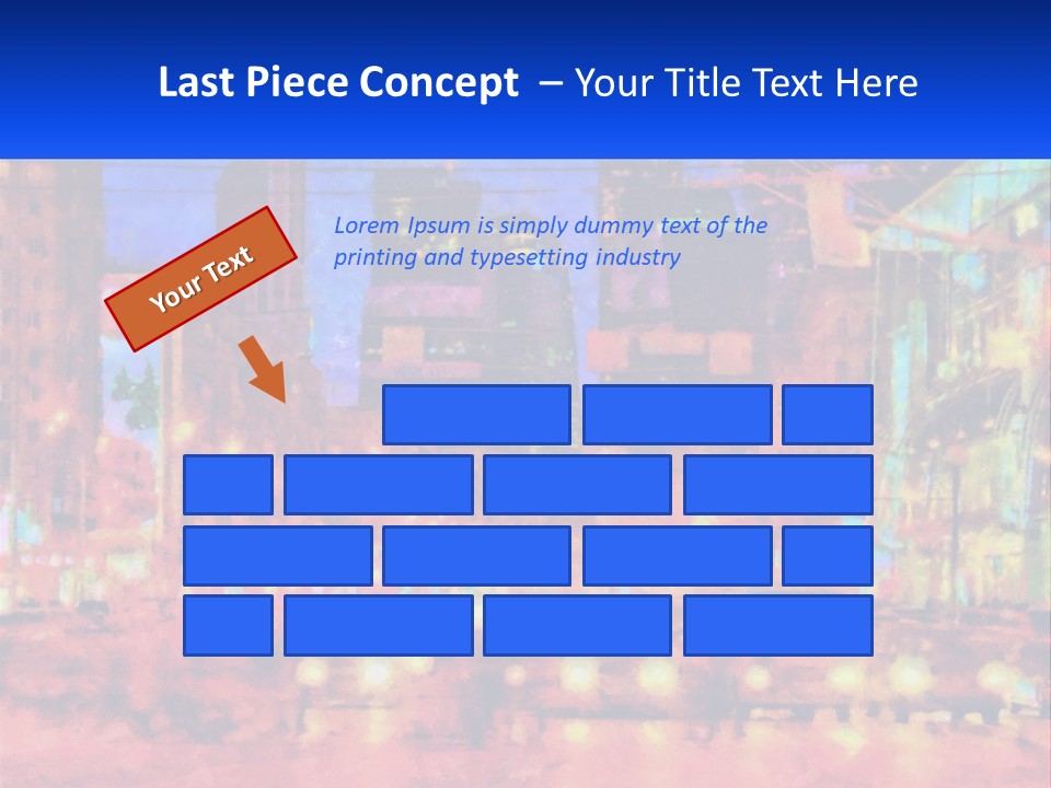 A Painting Of A City At Night Time PowerPoint Template