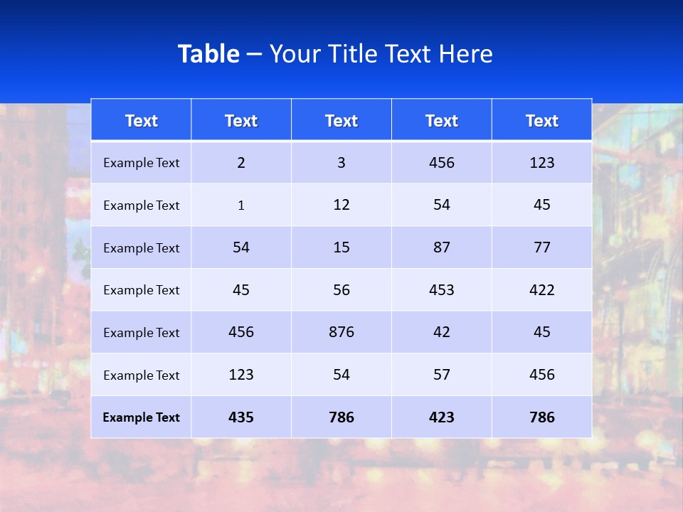 A Painting Of A City At Night Time PowerPoint Template