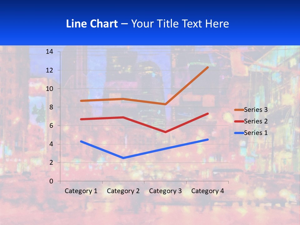 A Painting Of A City At Night Time PowerPoint Template