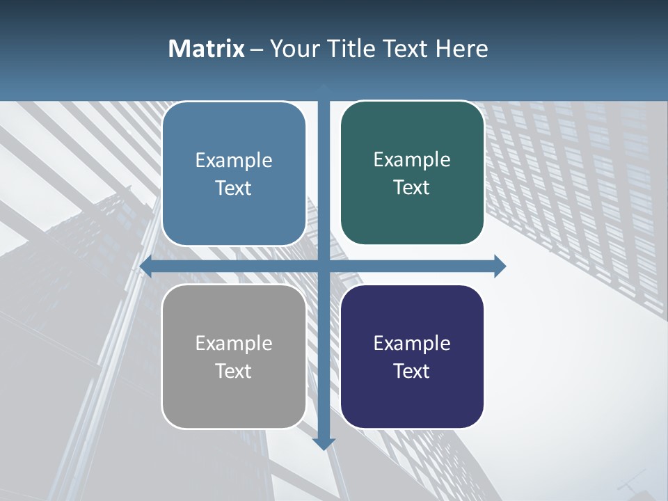 A Group Of Tall Buildings With A Sky Background PowerPoint Template