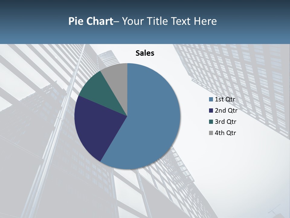 A Group Of Tall Buildings With A Sky Background PowerPoint Template