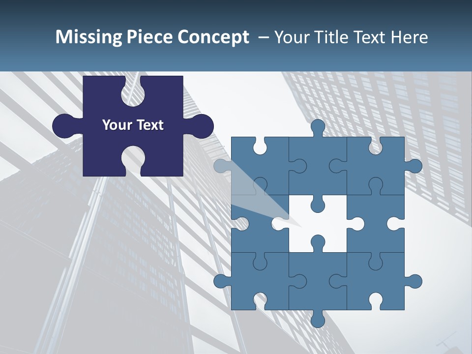 A Group Of Tall Buildings With A Sky Background PowerPoint Template