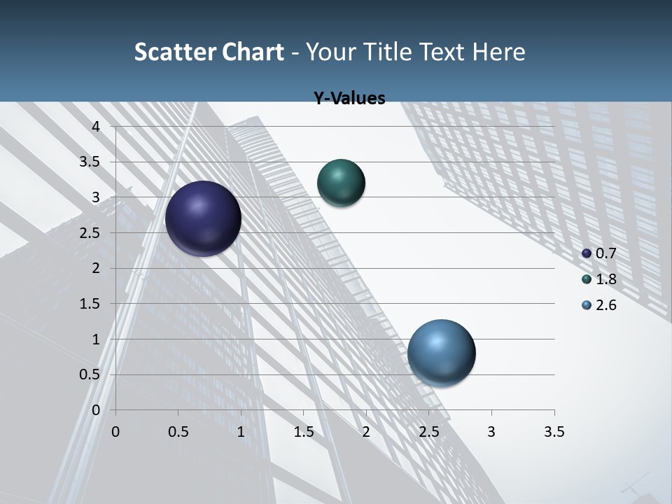 A Group Of Tall Buildings With A Sky Background PowerPoint Template