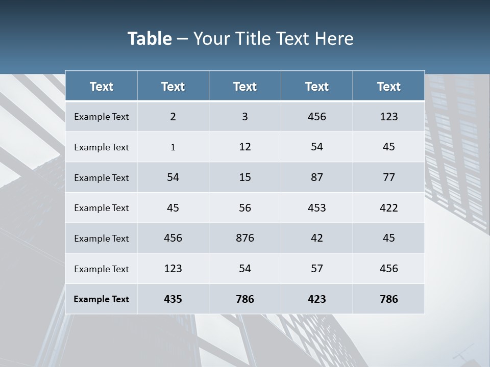A Group Of Tall Buildings With A Sky Background PowerPoint Template