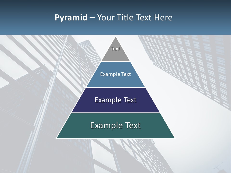 A Group Of Tall Buildings With A Sky Background PowerPoint Template