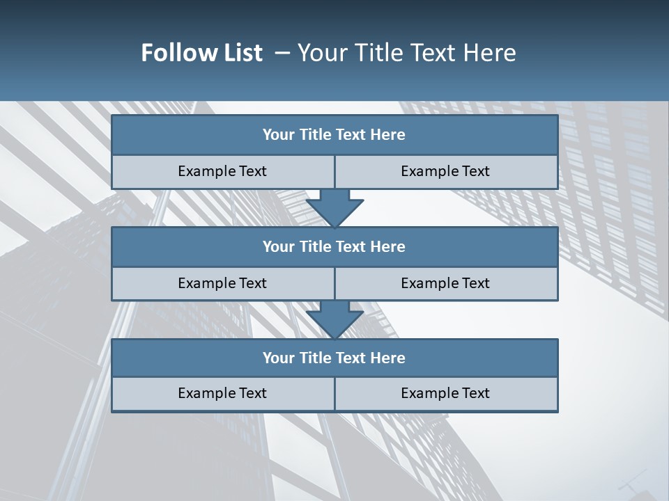 A Group Of Tall Buildings With A Sky Background PowerPoint Template