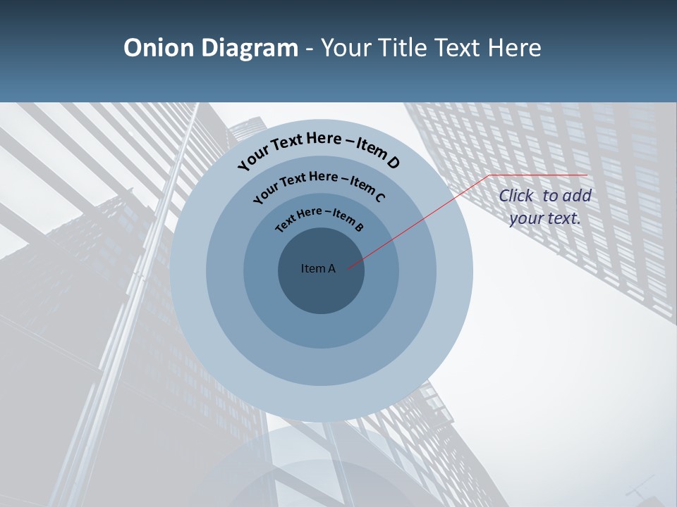 A Group Of Tall Buildings With A Sky Background PowerPoint Template