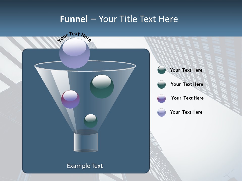 A Group Of Tall Buildings With A Sky Background PowerPoint Template