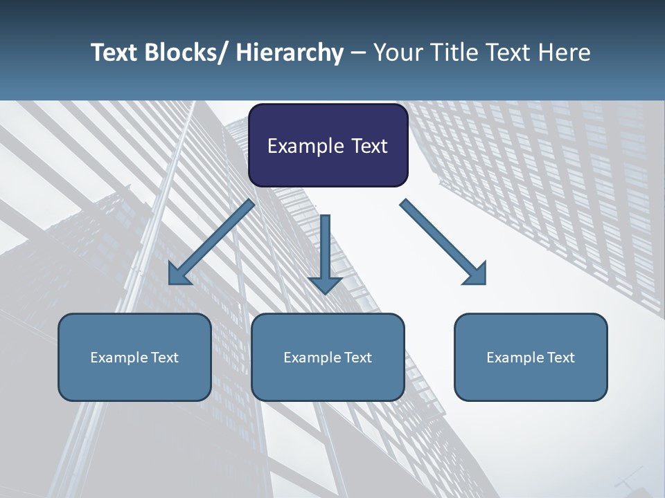 A Group Of Tall Buildings With A Sky Background PowerPoint Template