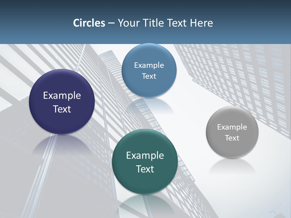 A Group Of Tall Buildings With A Sky Background PowerPoint Template