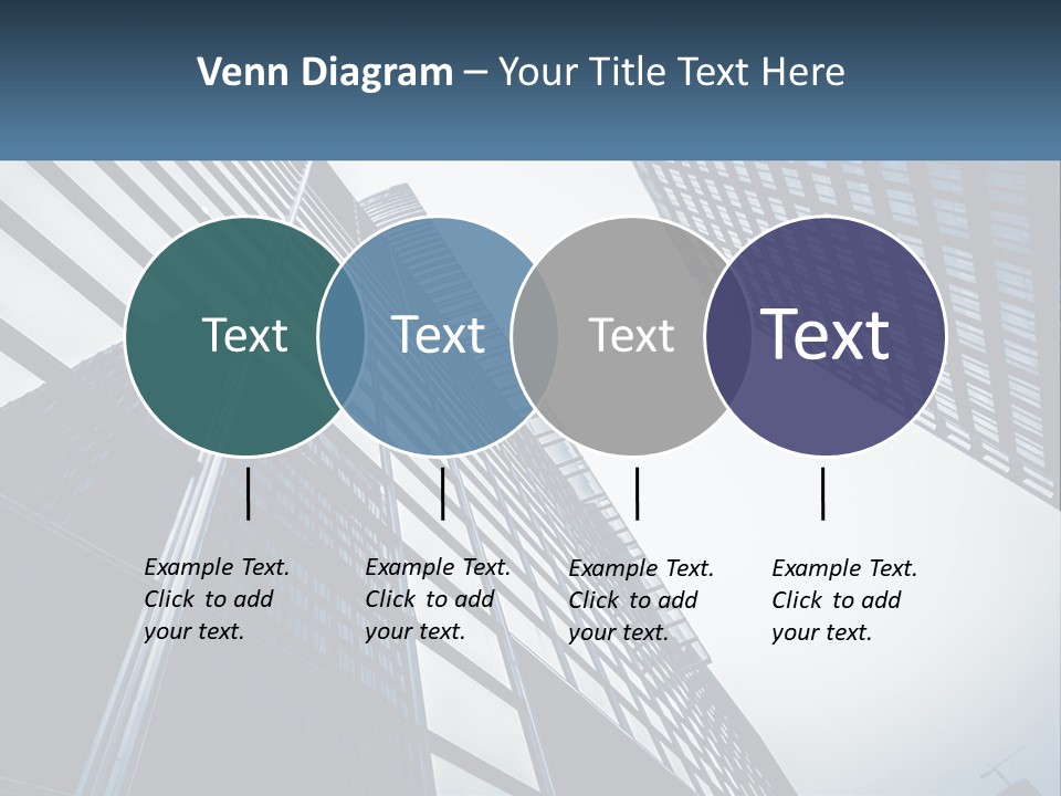 A Group Of Tall Buildings With A Sky Background PowerPoint Template