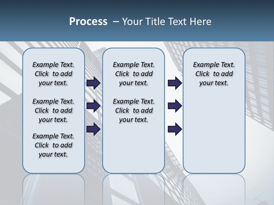 A Group Of Tall Buildings With A Sky Background PowerPoint Template