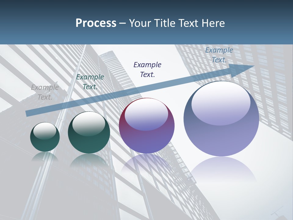 A Group Of Tall Buildings With A Sky Background PowerPoint Template