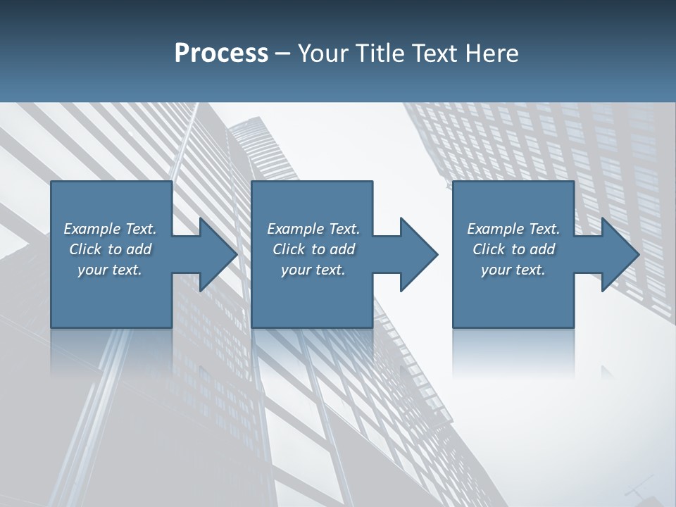 A Group Of Tall Buildings With A Sky Background PowerPoint Template