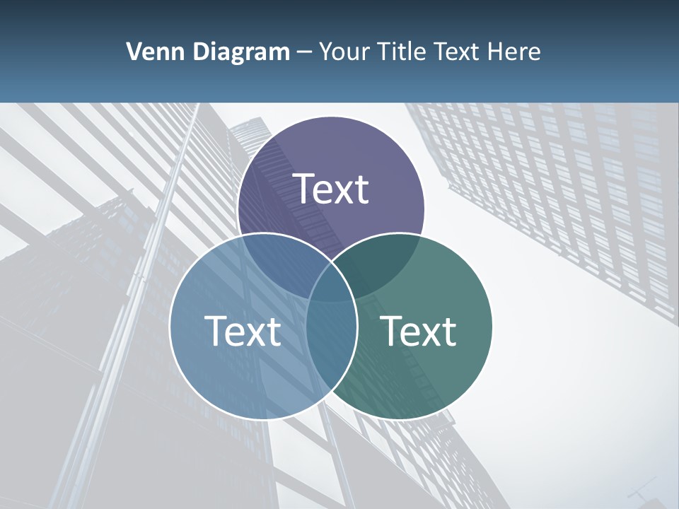 A Group Of Tall Buildings With A Sky Background PowerPoint Template