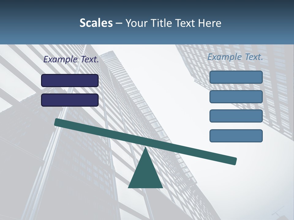 A Group Of Tall Buildings With A Sky Background PowerPoint Template
