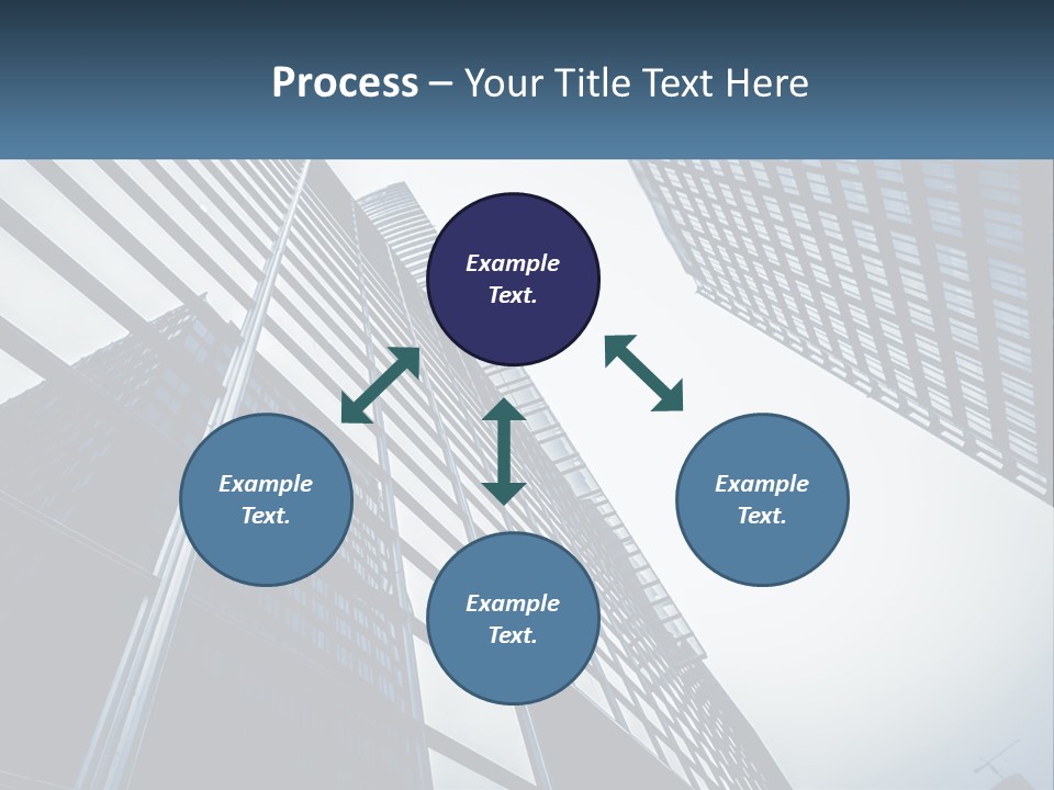 A Group Of Tall Buildings With A Sky Background PowerPoint Template