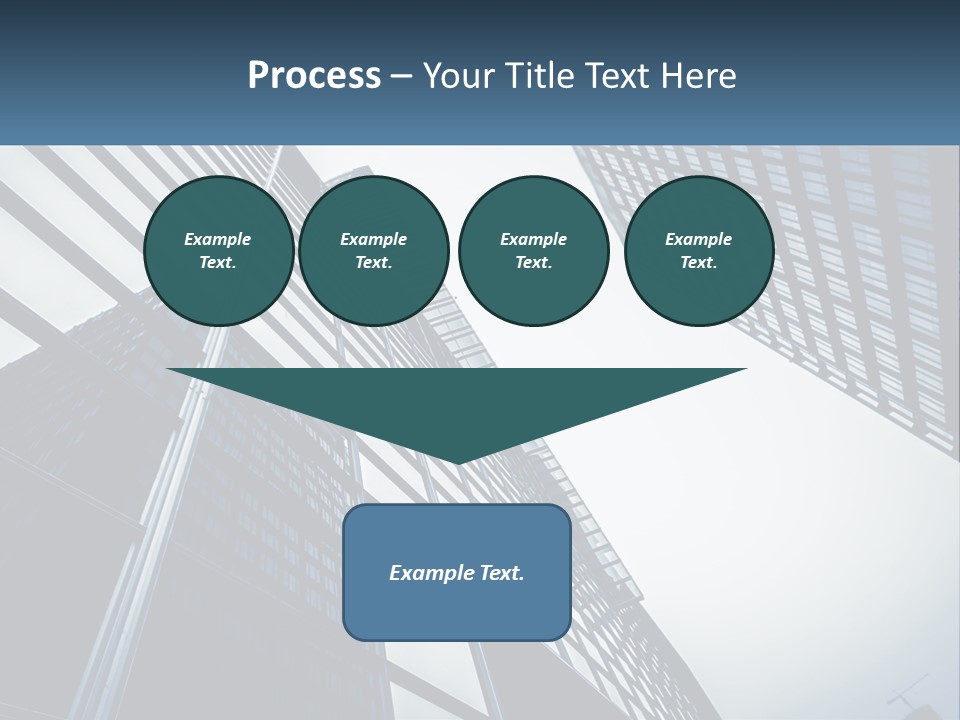 A Group Of Tall Buildings With A Sky Background PowerPoint Template