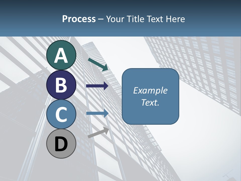 A Group Of Tall Buildings With A Sky Background PowerPoint Template