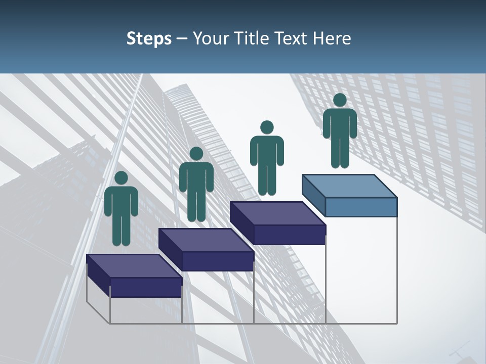 A Group Of Tall Buildings With A Sky Background PowerPoint Template