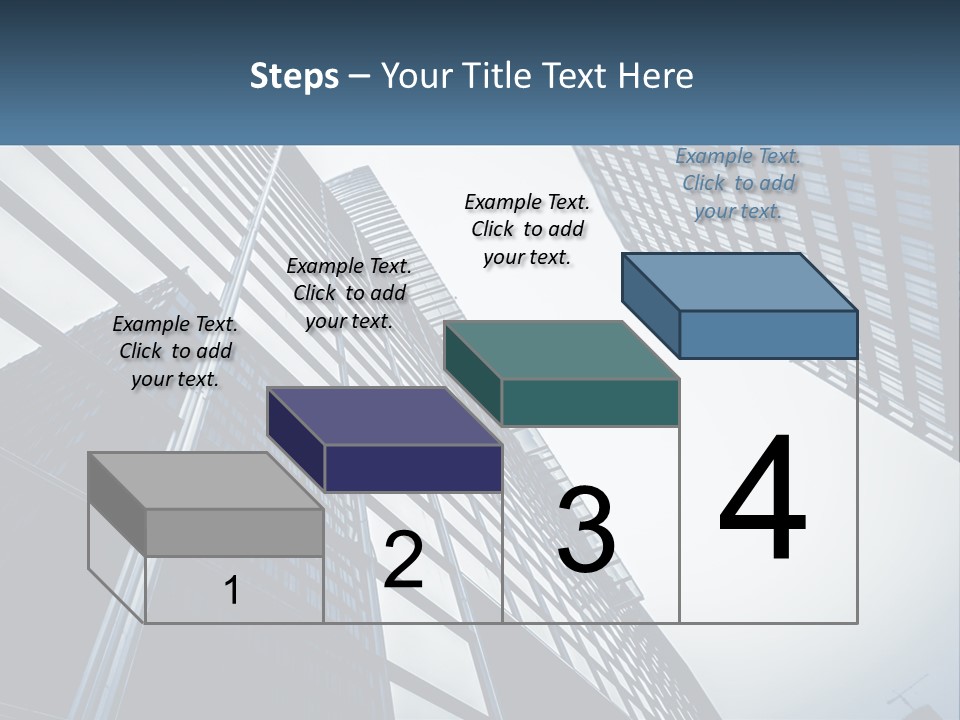 A Group Of Tall Buildings With A Sky Background PowerPoint Template