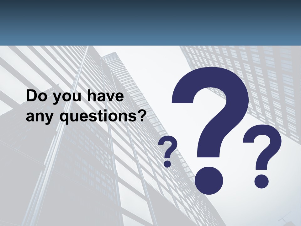 A Group Of Tall Buildings With A Sky Background PowerPoint Template