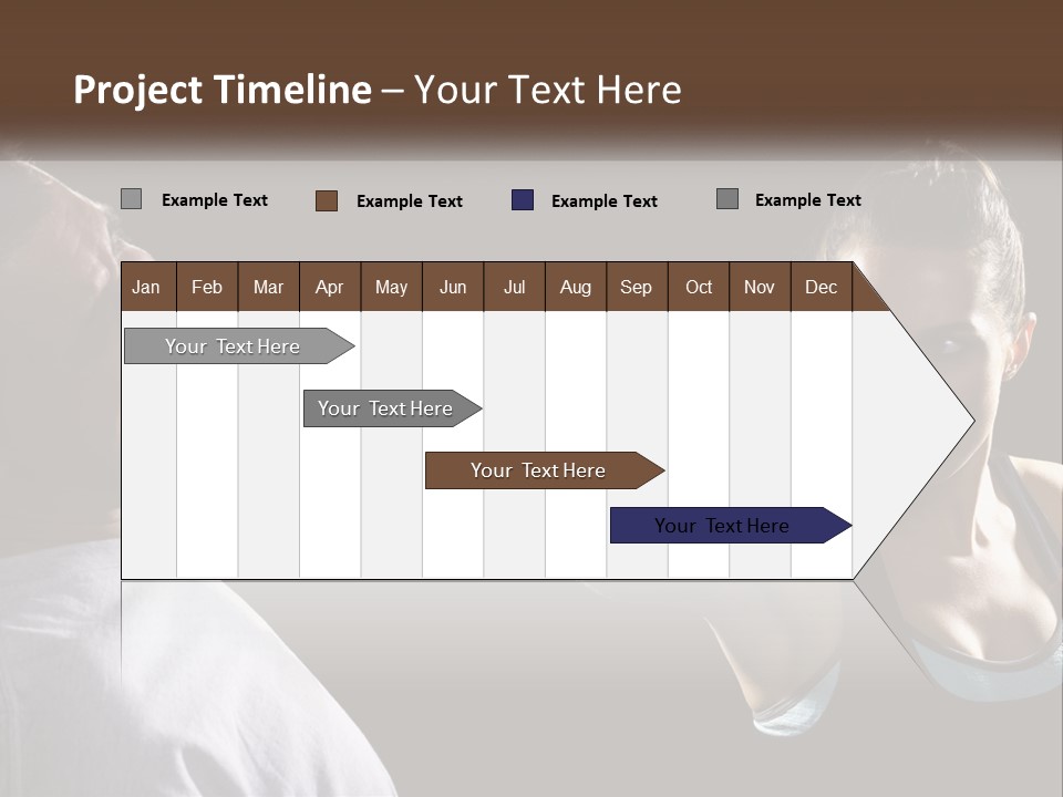 A Woman Holding A Tennis Racquet Next To A Man PowerPoint Template