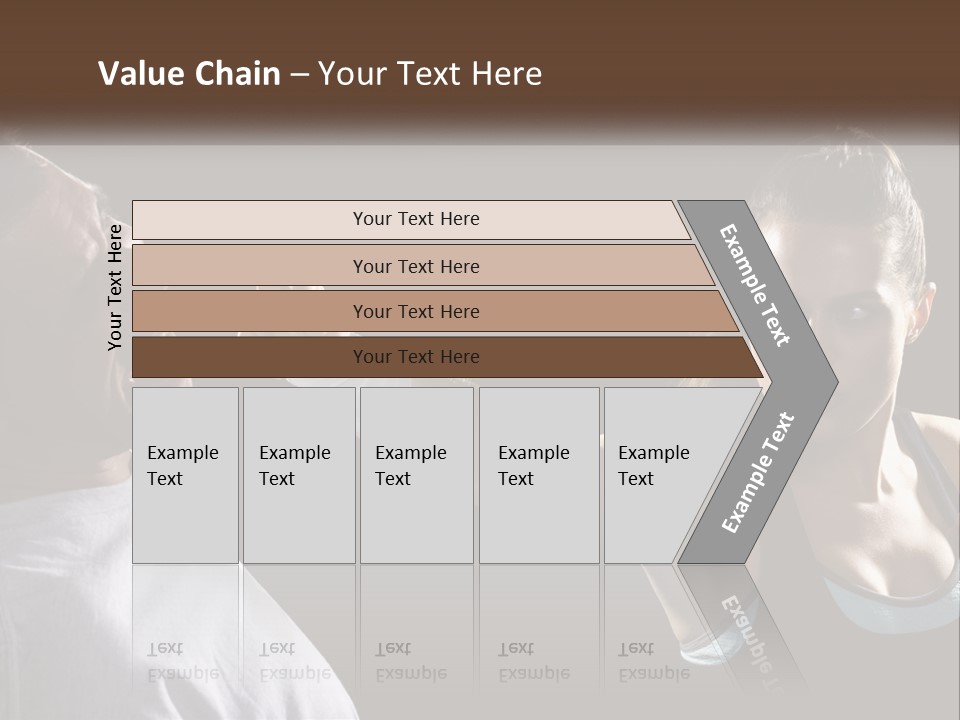 A Woman Holding A Tennis Racquet Next To A Man PowerPoint Template