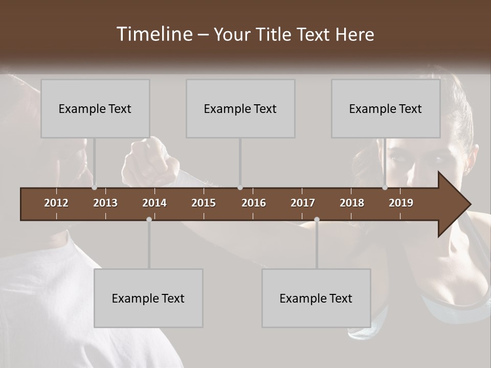 A Woman Holding A Tennis Racquet Next To A Man PowerPoint Template