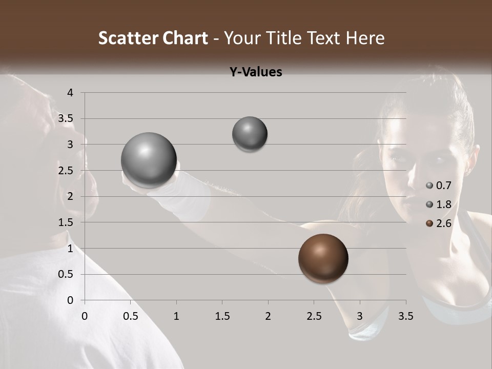 A Woman Holding A Tennis Racquet Next To A Man PowerPoint Template