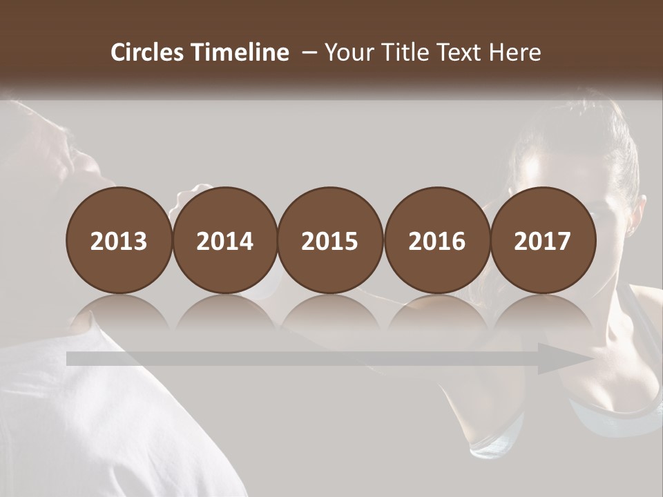 A Woman Holding A Tennis Racquet Next To A Man PowerPoint Template