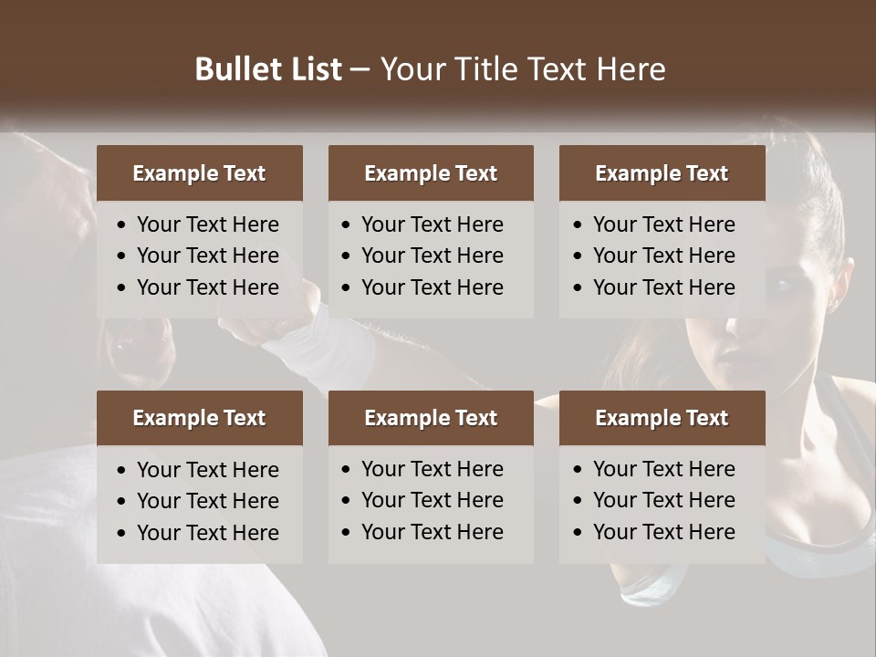 A Woman Holding A Tennis Racquet Next To A Man PowerPoint Template