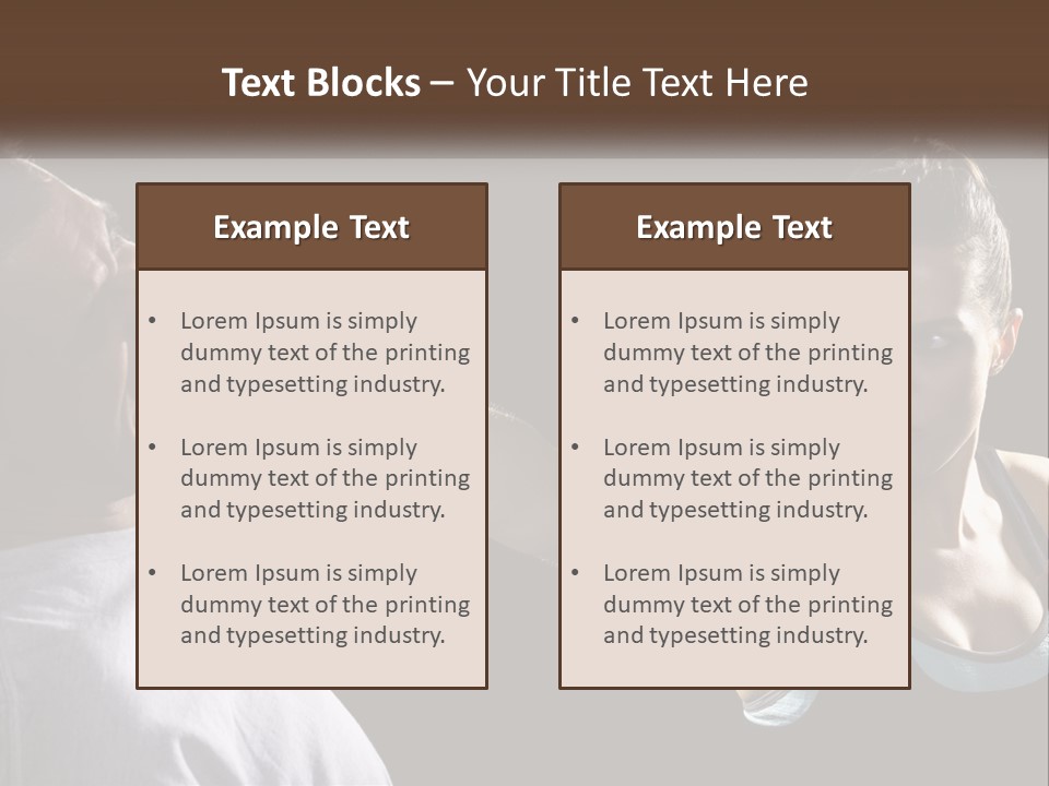 A Woman Holding A Tennis Racquet Next To A Man PowerPoint Template