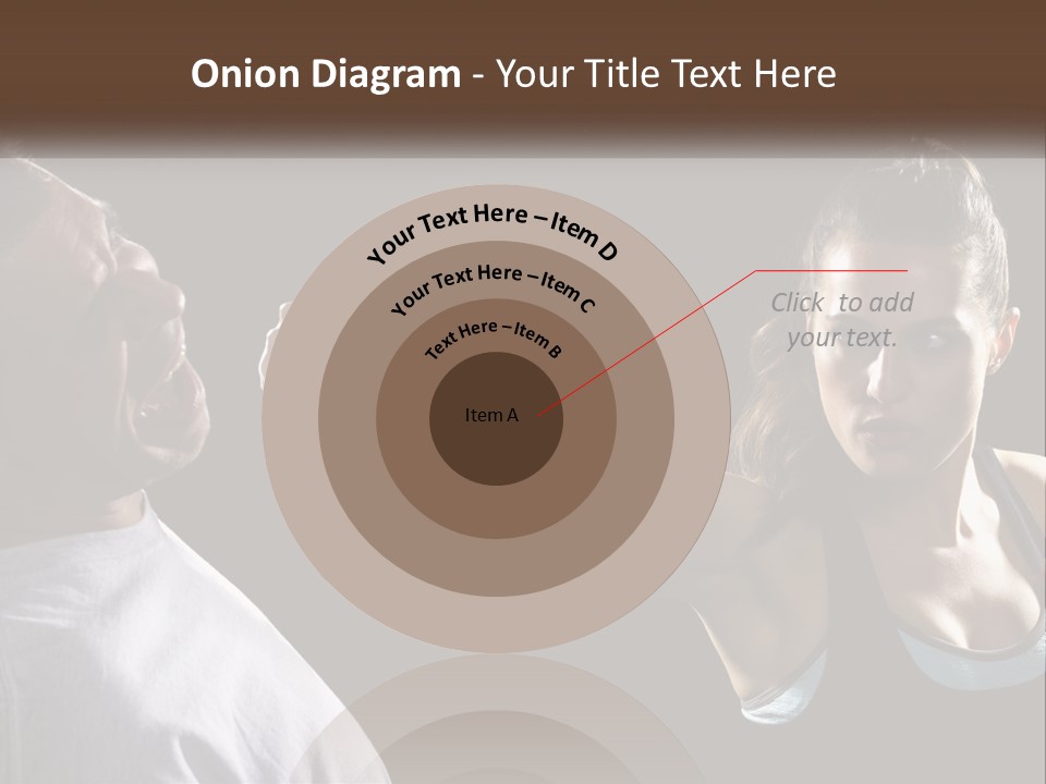 A Woman Holding A Tennis Racquet Next To A Man PowerPoint Template