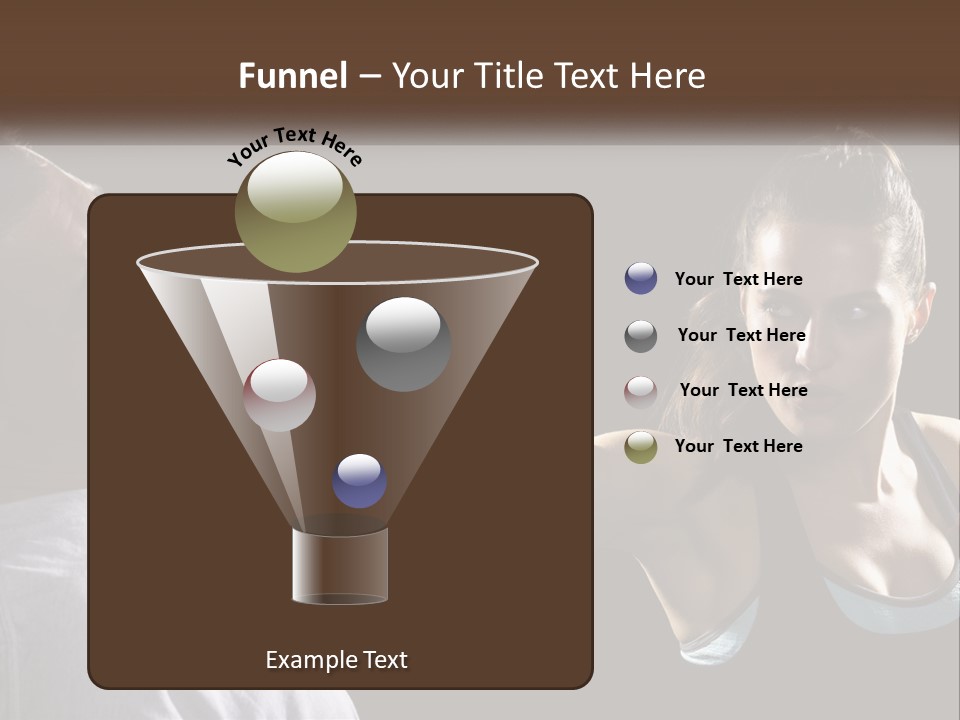 A Woman Holding A Tennis Racquet Next To A Man PowerPoint Template