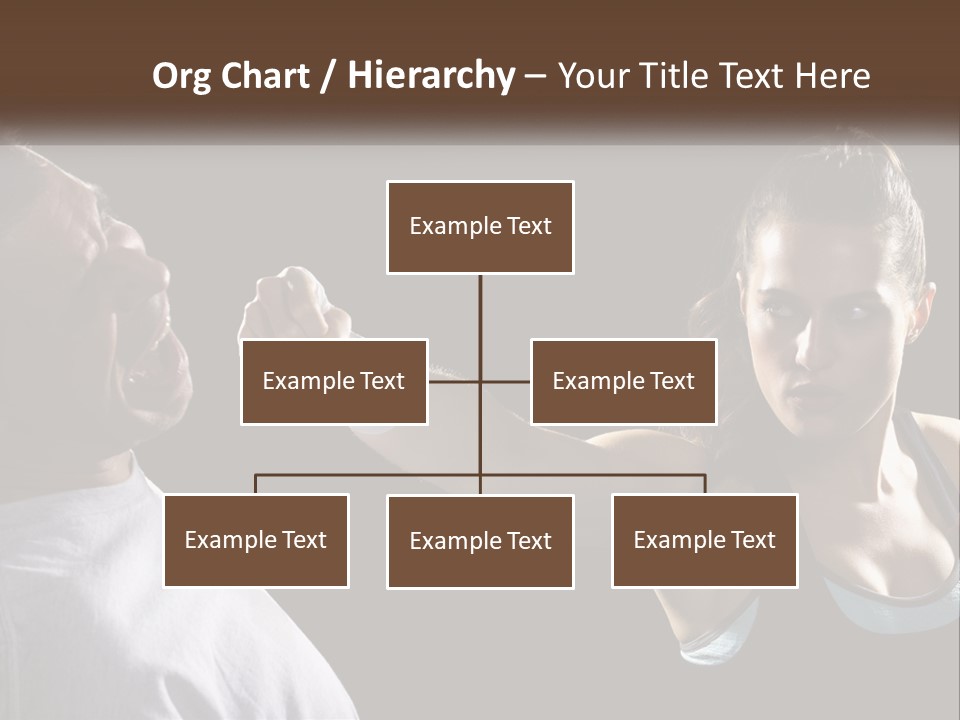 A Woman Holding A Tennis Racquet Next To A Man PowerPoint Template