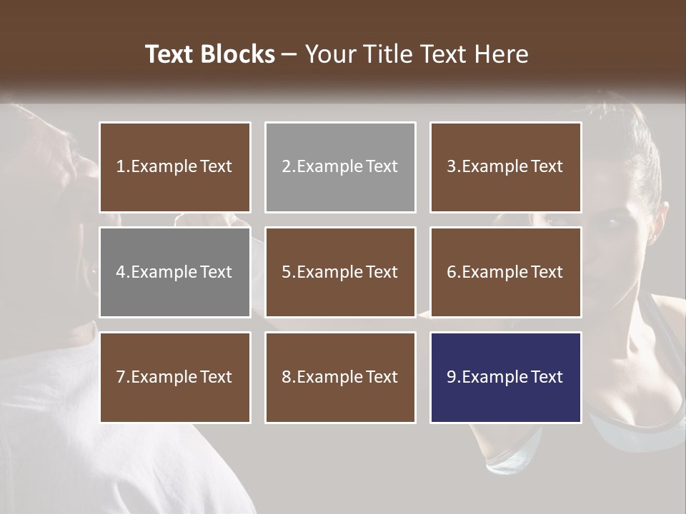 A Woman Holding A Tennis Racquet Next To A Man PowerPoint Template