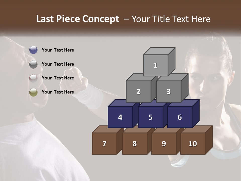 A Woman Holding A Tennis Racquet Next To A Man PowerPoint Template