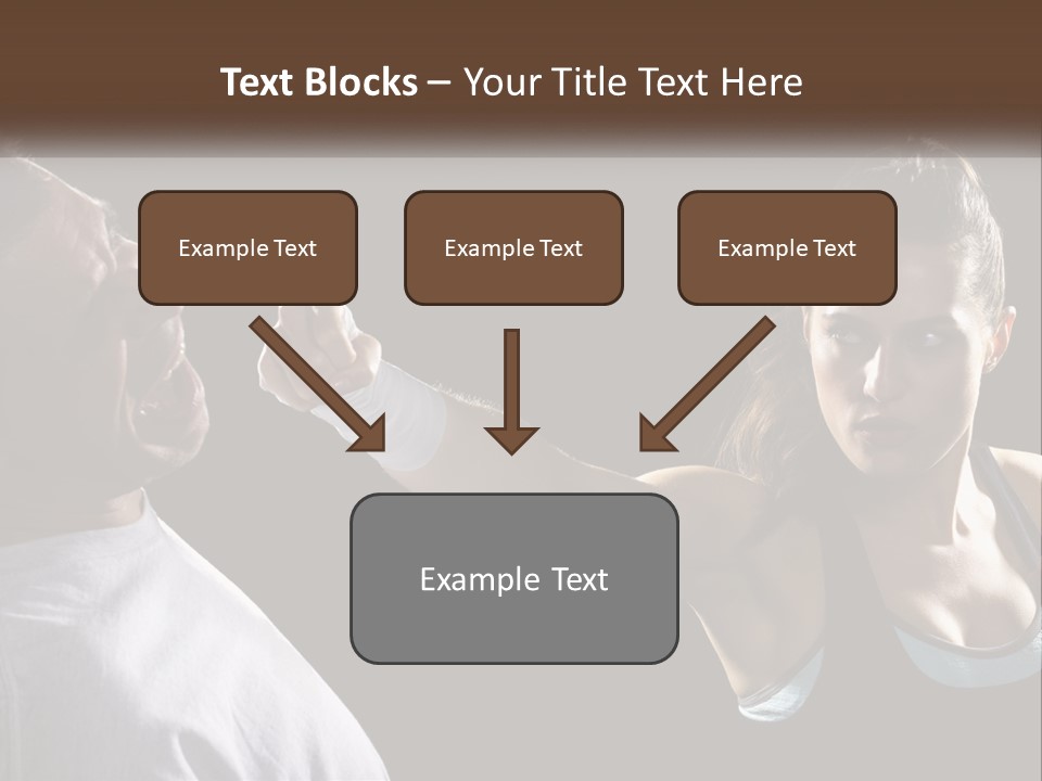 A Woman Holding A Tennis Racquet Next To A Man PowerPoint Template