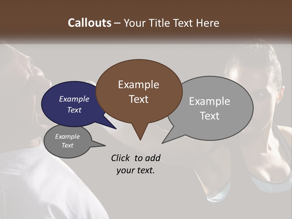 A Woman Holding A Tennis Racquet Next To A Man PowerPoint Template