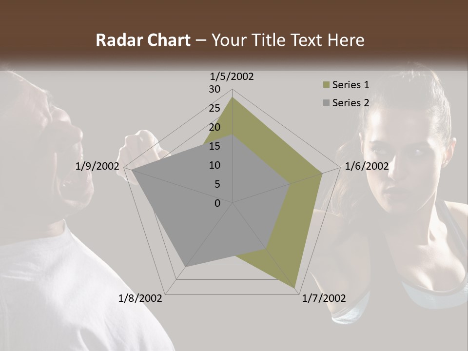 A Woman Holding A Tennis Racquet Next To A Man PowerPoint Template