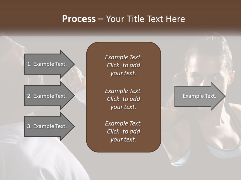 A Woman Holding A Tennis Racquet Next To A Man PowerPoint Template