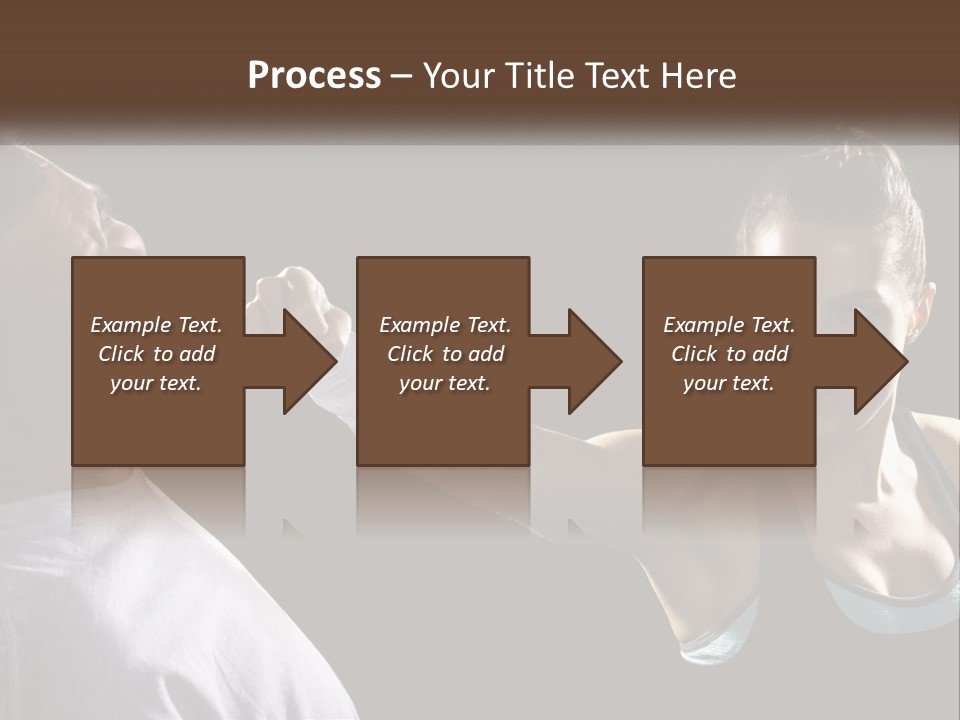 A Woman Holding A Tennis Racquet Next To A Man PowerPoint Template